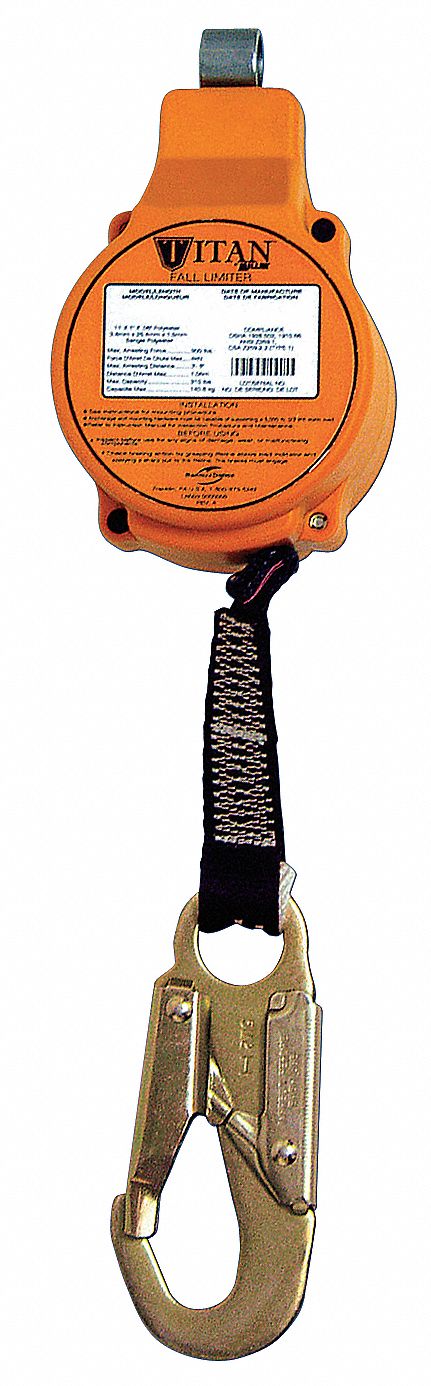 Self-Rtrctng Lifeline, 11 ft, 1 Leg, 310 lb