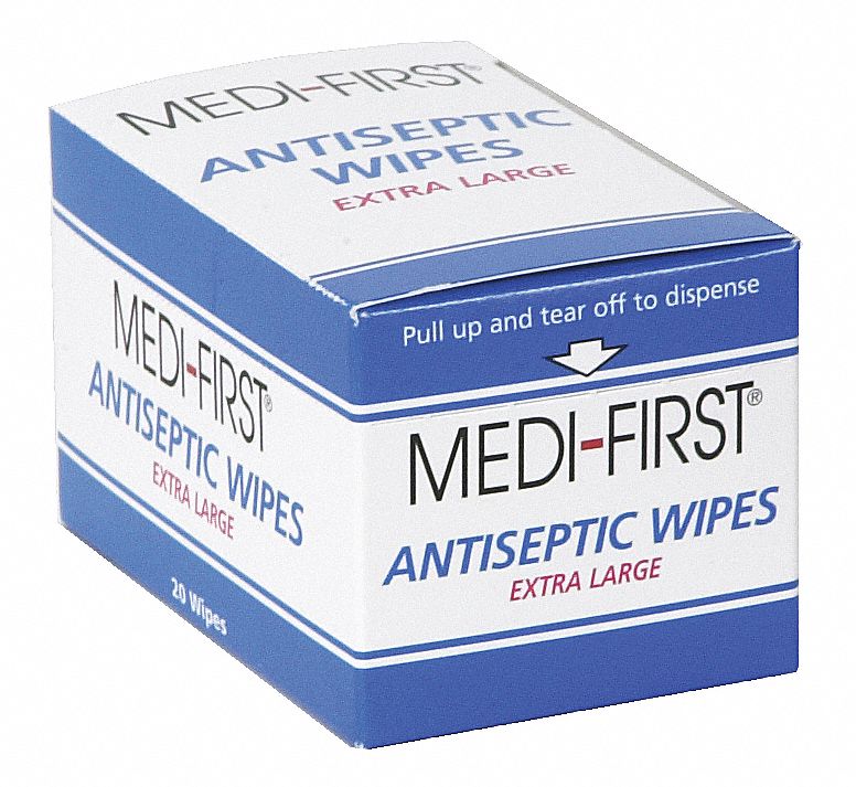 Antiseptic Wipes, XL, PK20