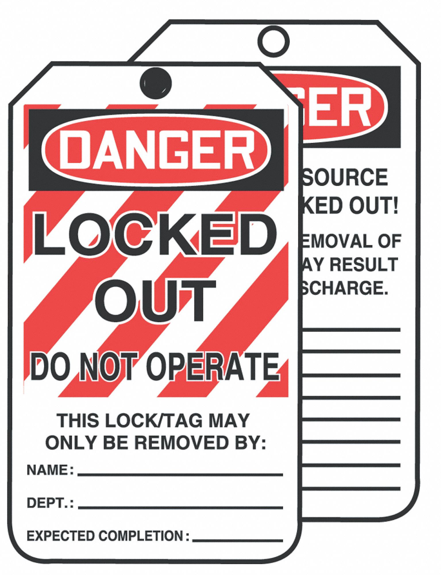 Danger Tag, 6-1/4 x 3 In, Cardstock, PK250