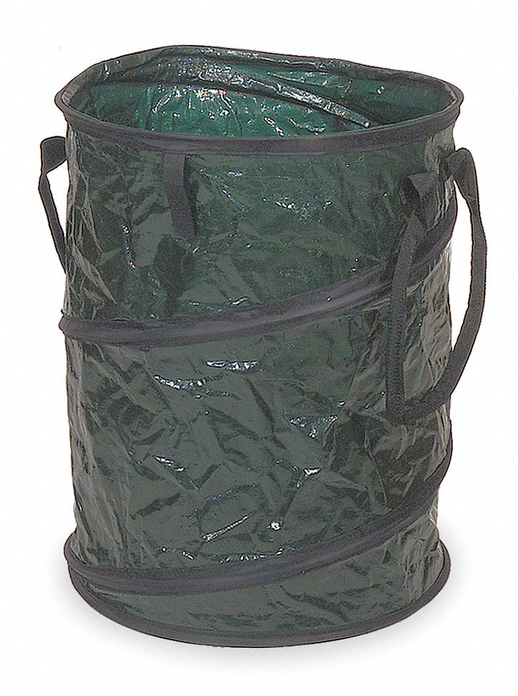 Leaf/Litter Bag, Collapsible, 33 G, Green