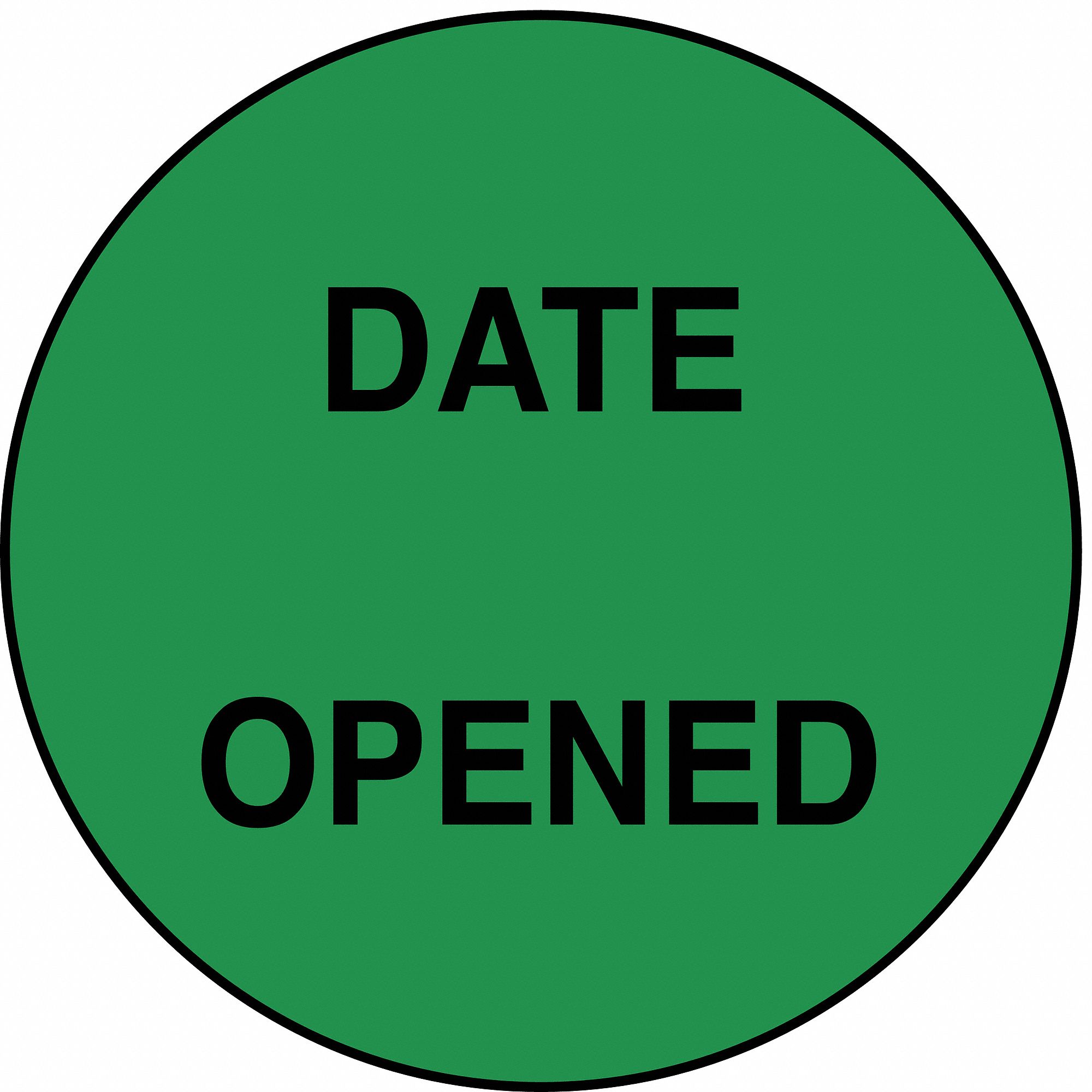 Label, Green, 3/4 In. H, PK 1000