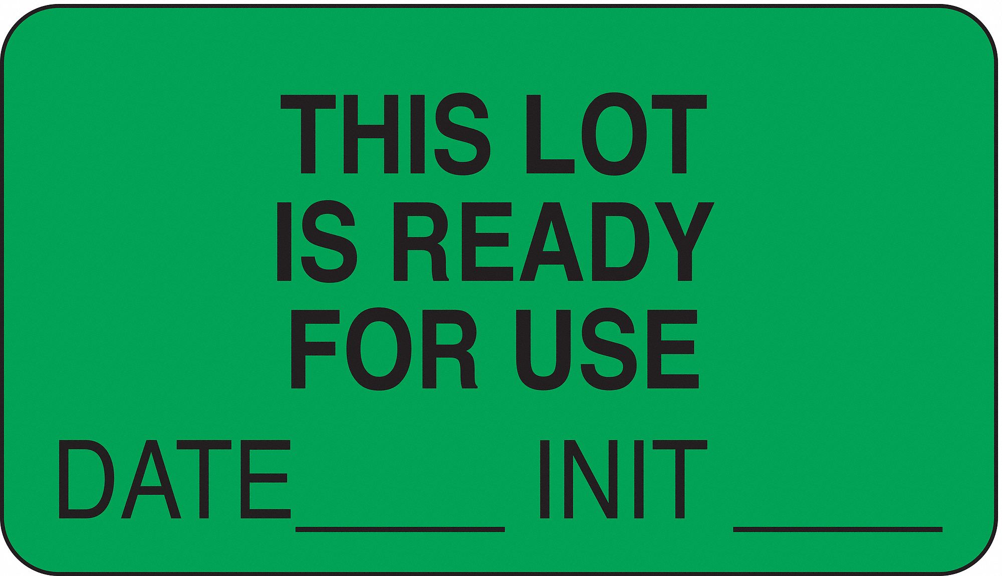 Laboratory Label, 1-3/4 In. W, PK 1000