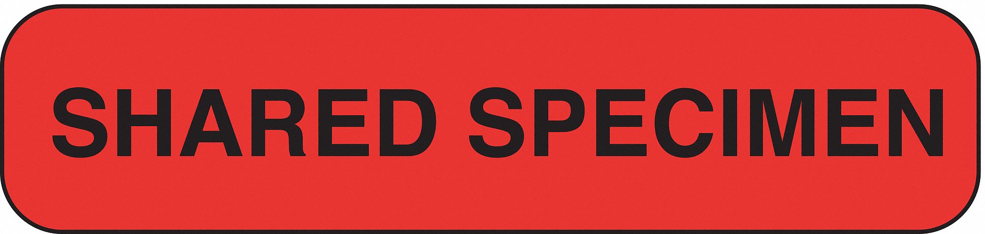 Label, 3/8 In. H, 1-1/2 In. W, PK 1000