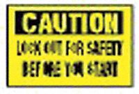 Lockout Label, 2-1/4 In. H, PK 2