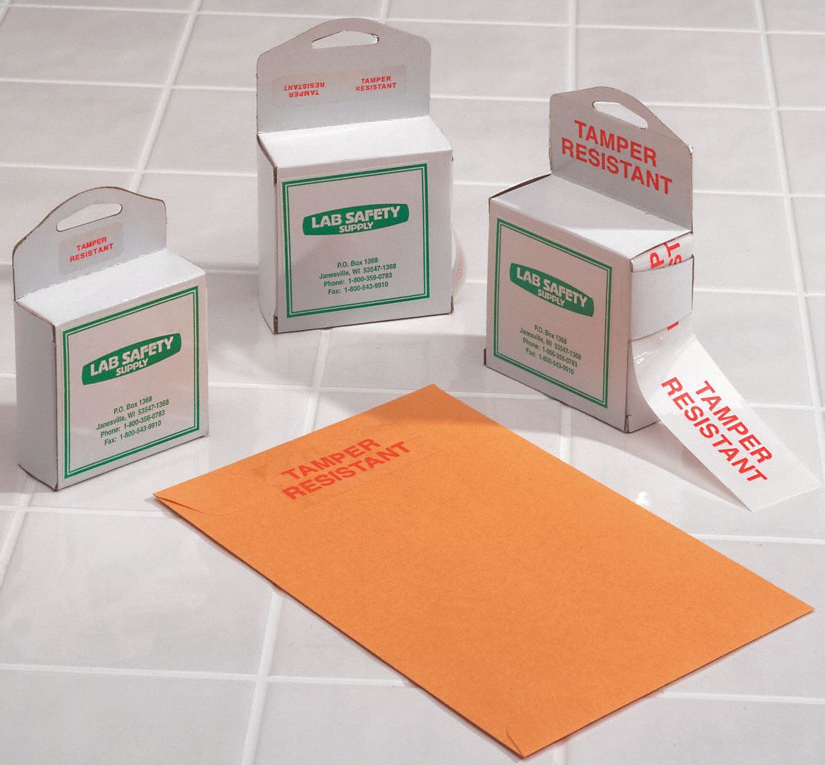 Secuirty Tamper Resist Label, PK 100