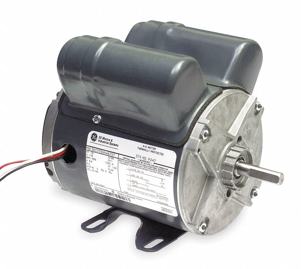 Instant Rev Motor, 1/2 HP, 1625 RPM, 115 V