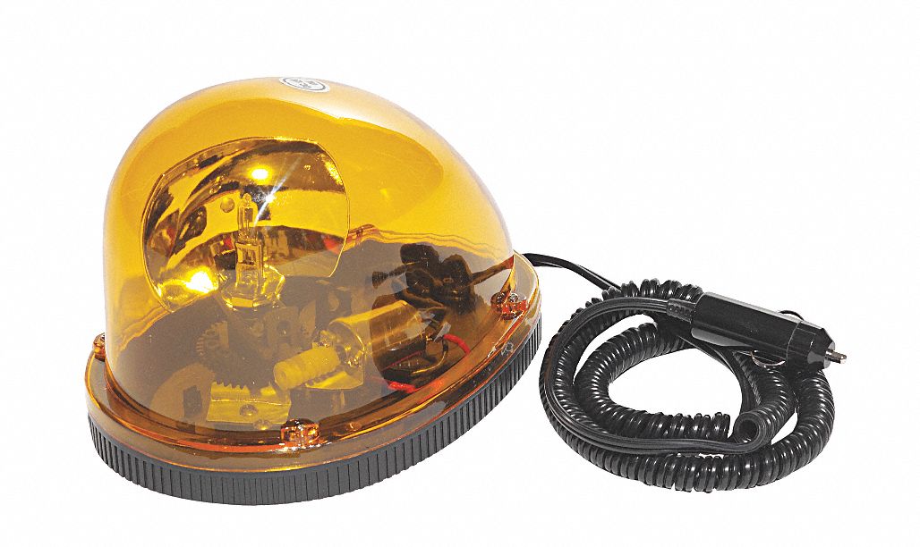 Rotating Beacon, Amber, Magnetic, Halogen