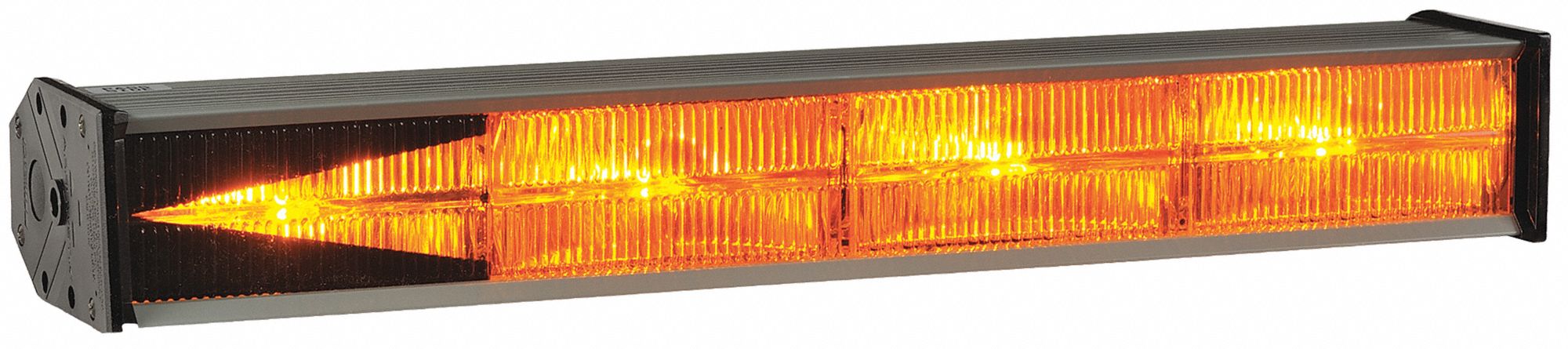 Directional Warning Light, Amber, 19 In L