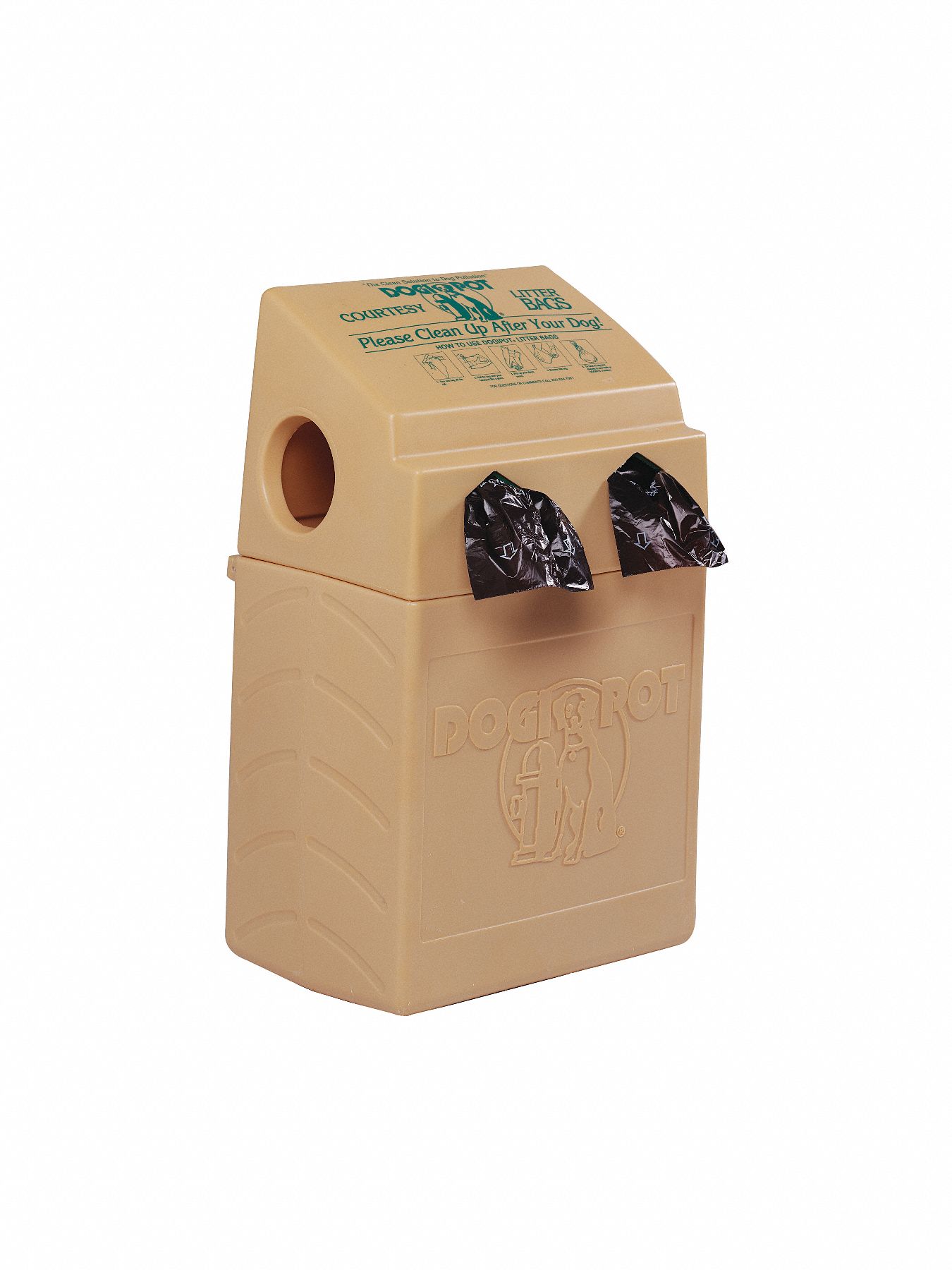 Pet Waste Station, Bag Dispenser, Beige