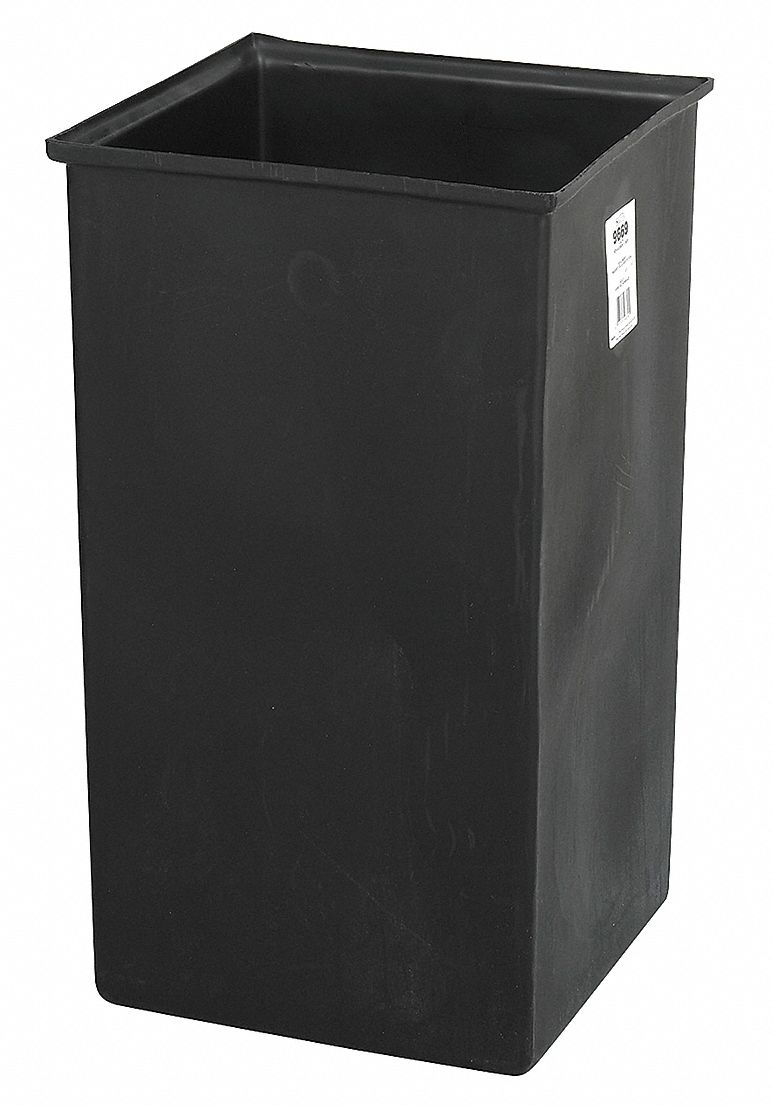 Plastic Liner, Black, 17Lx17Wx27-1/4H