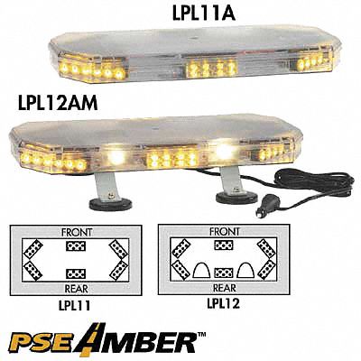 Lo Mini Lightbar, LED, Ambr, Perm, 22-1/2 In