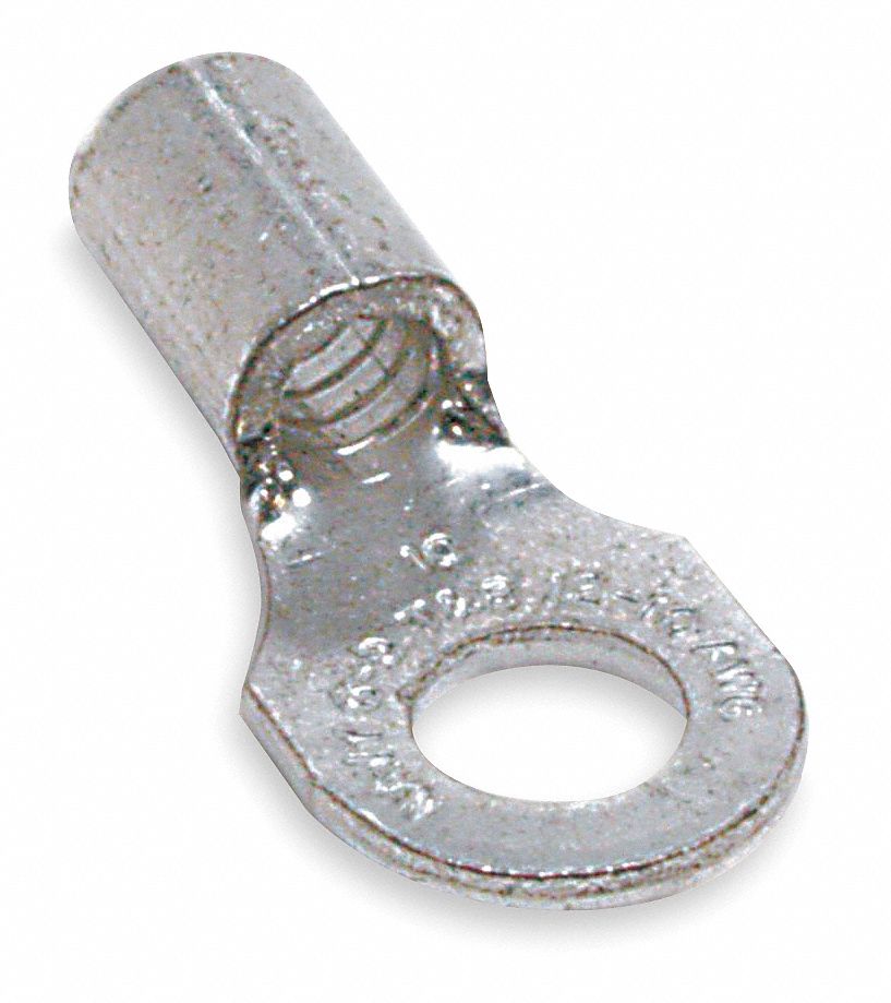 Ring Terminal, Bare, Brazed, 12 to 10, PK50