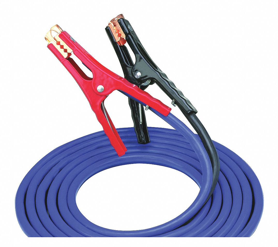 Booster Cables, 16Ft, 500Amps, Parrot Jaw