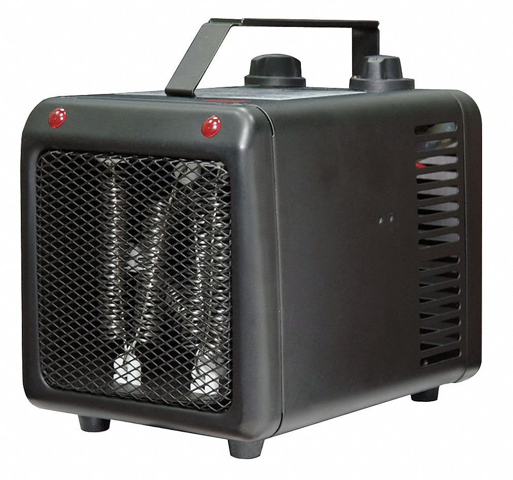 Electric Space Heater, Fan Forced, 120V, 