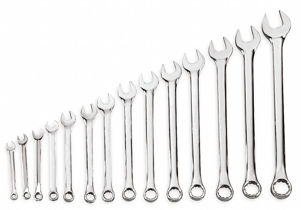 Combo Wrench Set, Antislip, 7-20mm, 14 Pc