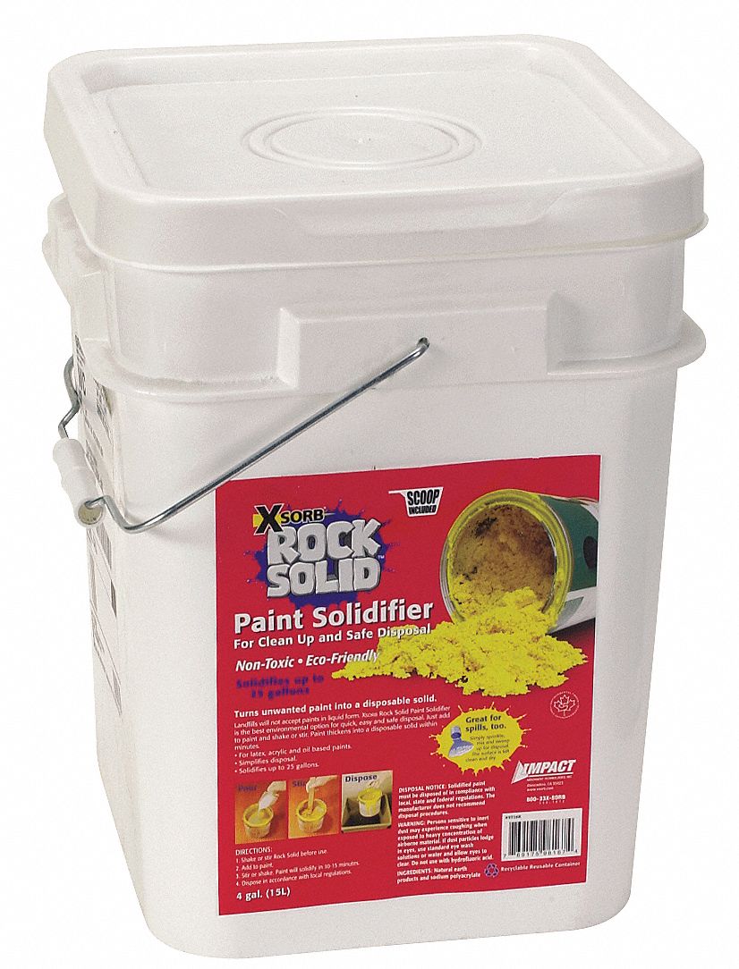 Paint Solidifier Pail, With Scoop, 4 G