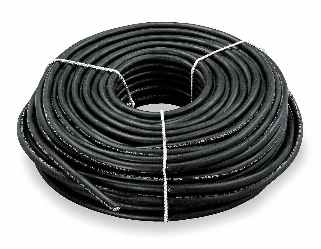Cord, Portable, 250ft, 10/3 SOOW, Black
