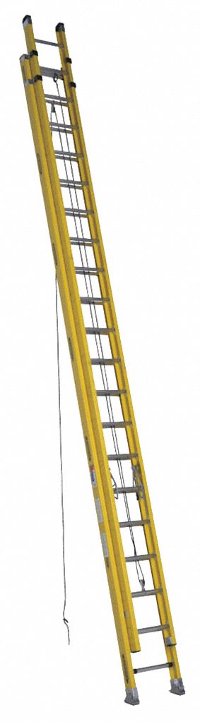 Extension Ladder, Fiberglass, 40 ft., IA