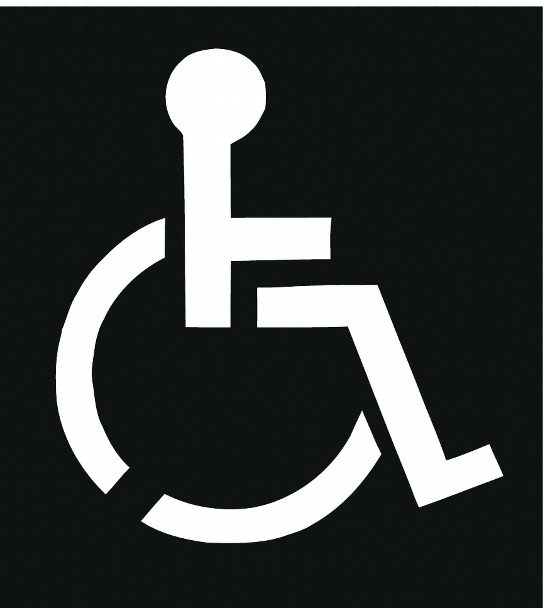 Parking Lot Symbol, Disabled, Plastic