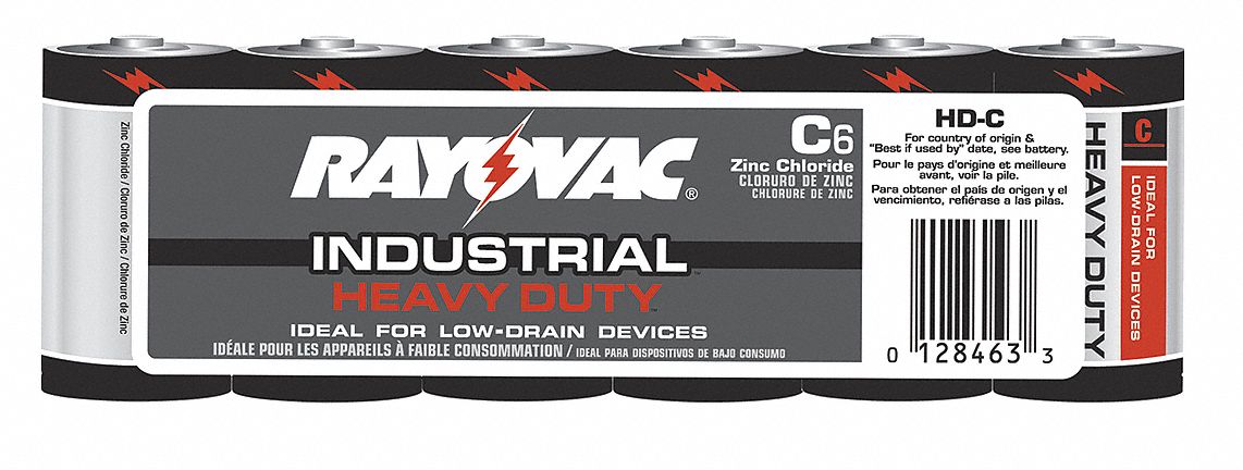 Battery, Carbon Zinc, PK 6