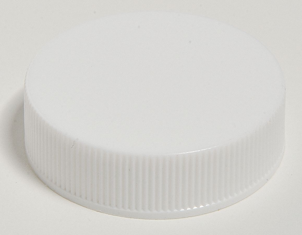 Closure Cap, 38mm, Polypropylene, Wht