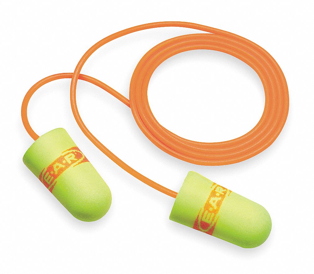 Ear Plugs, 33dB, Corded, Reg, PK200