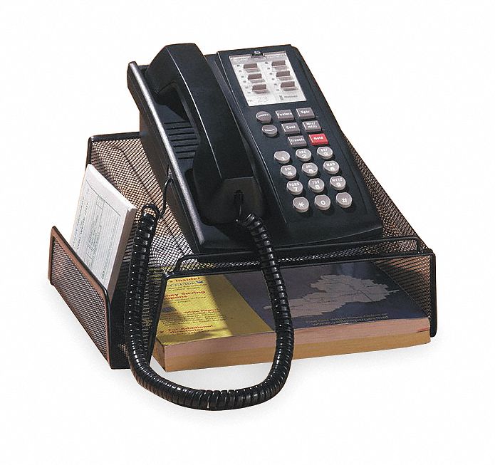 Phone Planner Stand, Metal Mesh, Black