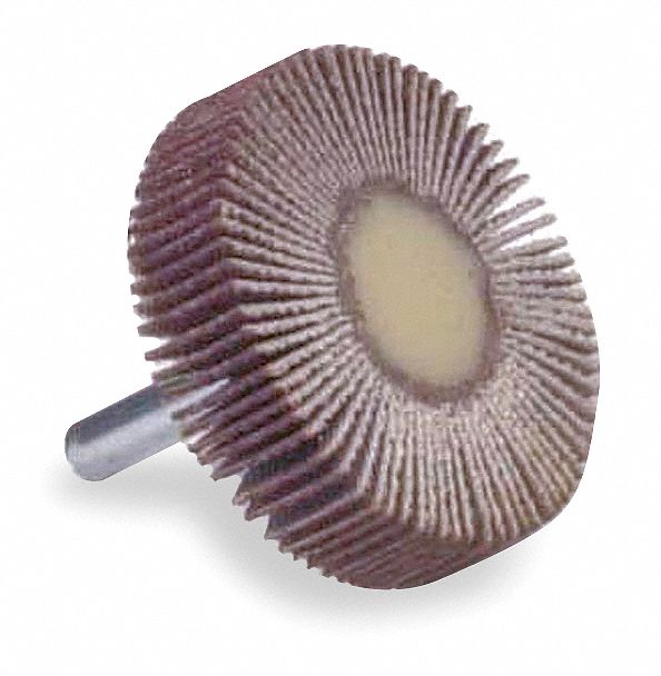 Flap Wheel, AO, 2x1x1/4 In Shank, 60G