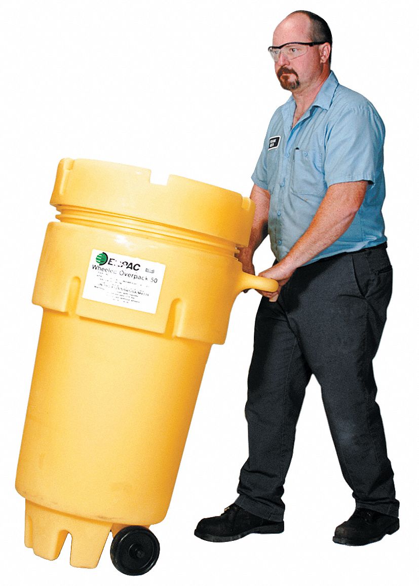 Spill Kit, Wheeled Can, 31 gal., Universal