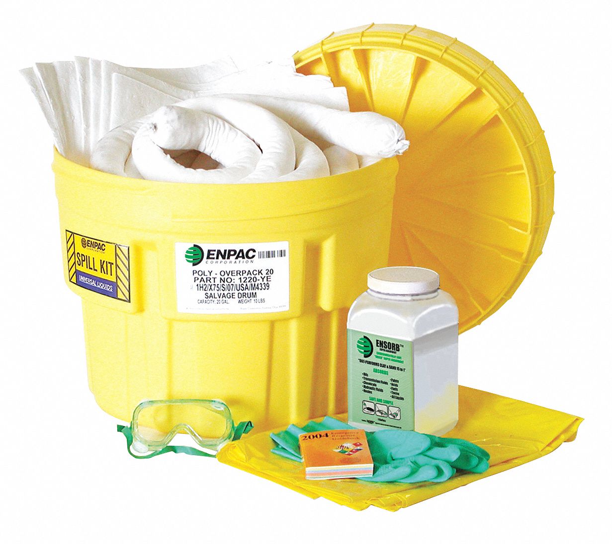 Spill Kit Refill, 11 gal., Universal