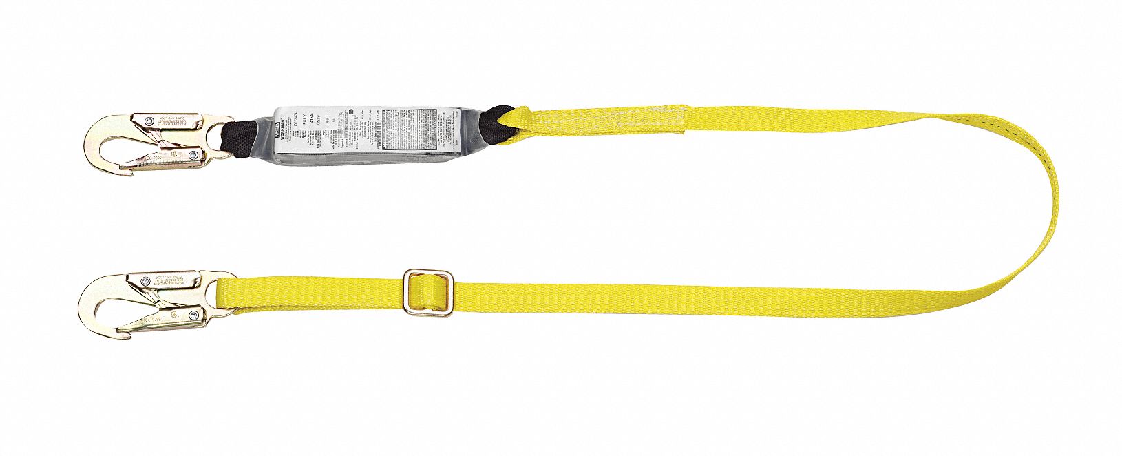 Lanyard, 1 Leg, Polyester, Yellow