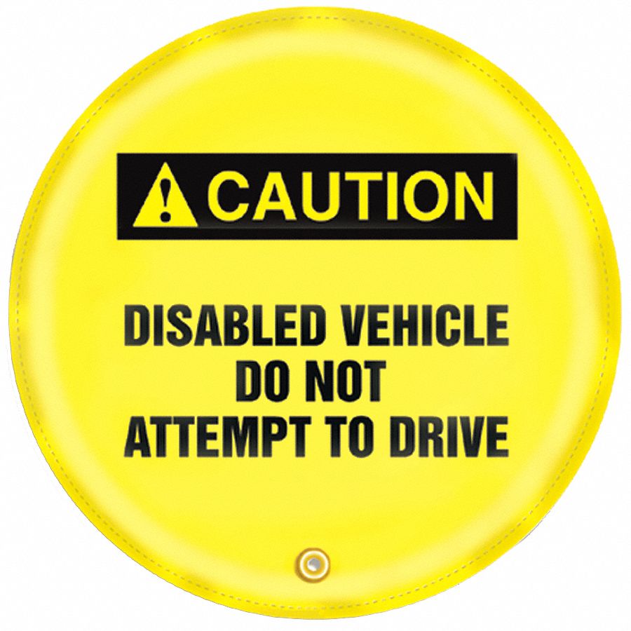 Caution Sign, 16 x 16In, BK/YEL, ENG, SURF