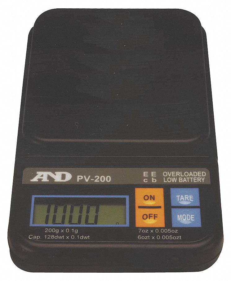 Dgtl Pocket Scale, Plstc Pltfrm, 100g Cap.