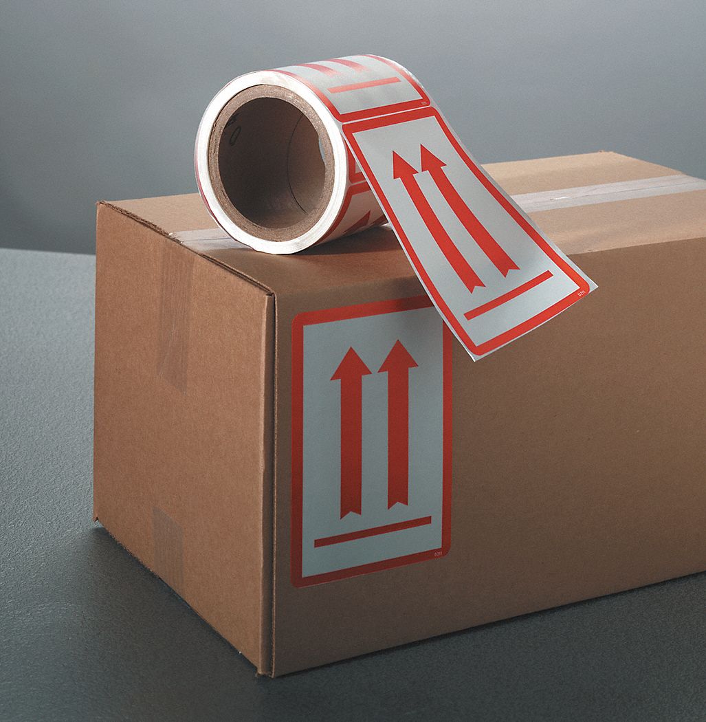 Shipping Labels, 4 In. W, 6 In. H, PK100