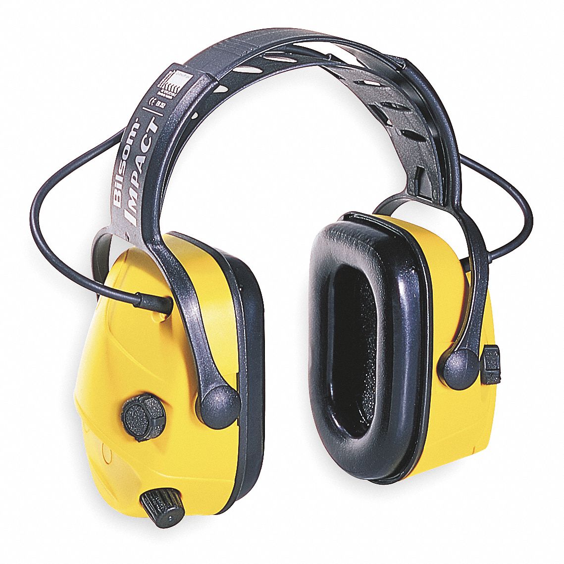 Electronic Ear Muff, 23dB, Over-the-H, Yel