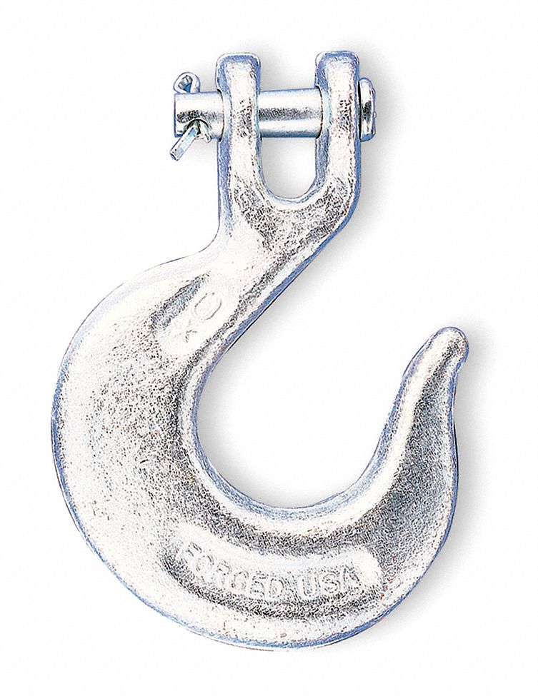 Clevis Hook, Slip, 5/16 In, 3900Lb, Grade 43