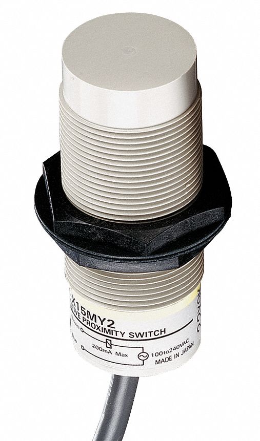 Prox Switch, 12mm, 90-250VAC, 2 Wire, NC