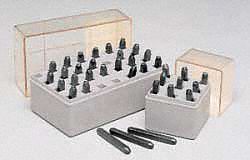 Number Set, 1/8 In. H, Steel