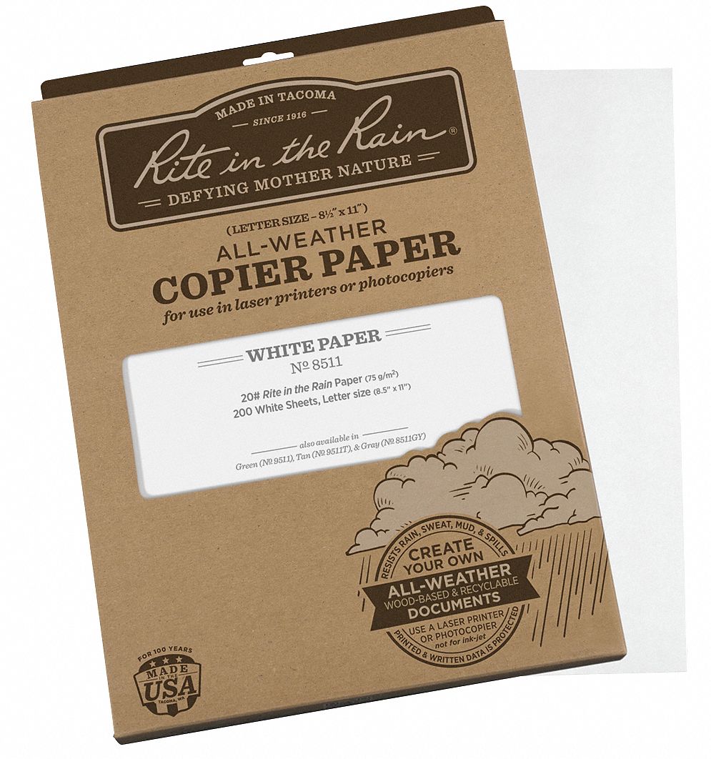 All Weather Copier Paper, 8 1/2x11, PK200