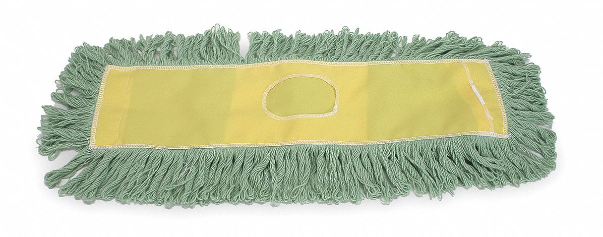Looped End Dust Mop, 18 In, Green