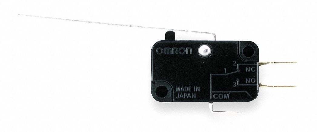 Snap Switch, 10A, SPDT, Long Hinge Lever