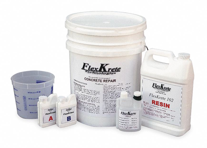 Concrete Repair, Vinyl Polymer, Gray, 1 Gal