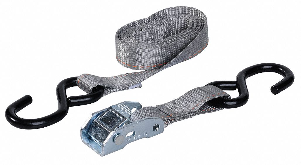 Web Strap, Cam Buckle, 6ftx1In, 400 lb, PK2