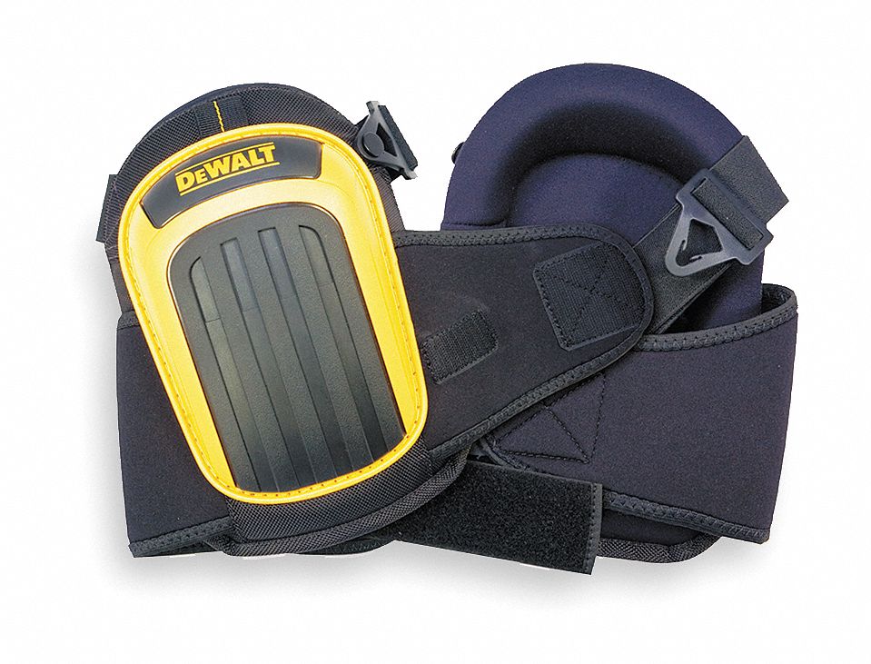 Knee Pads, Non-Skid, PU, Gel, 1 Sz, 1PR