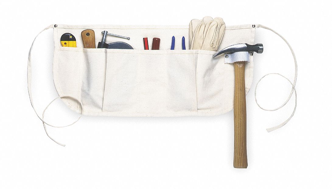 Waist Apron, Canvas, 5 Pockets