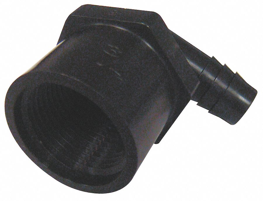 Female Elbow, 3/4 In Barb Sz, Nylon, PK 10