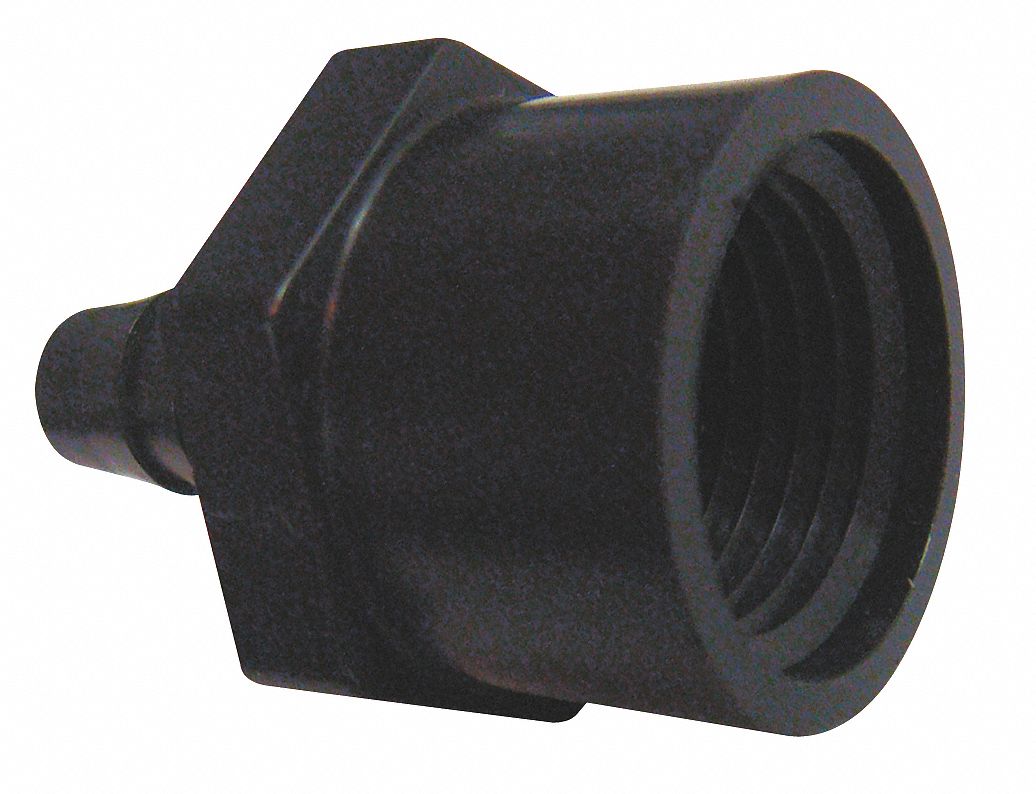 Female Adapter, 1/8 x 1/4 In, Nylon, Pk 10