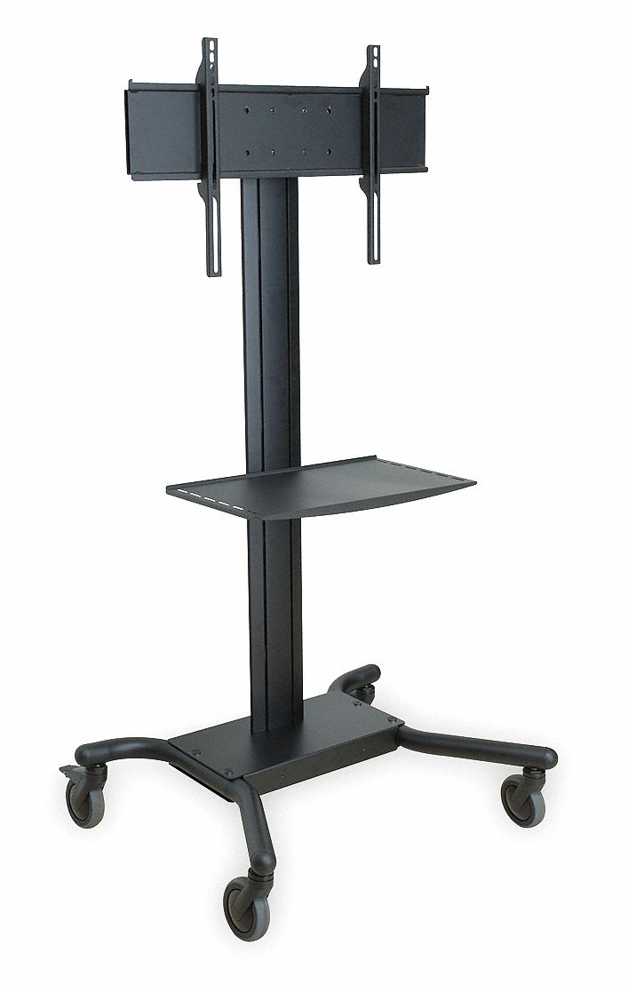Flat Panel TV Cart, Cap 150 lb Total