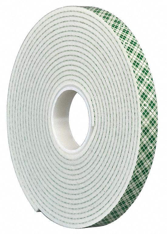 Double Coated  Tape, 1/2 In x 5 yd.
