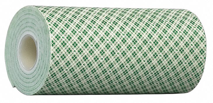Double Coated  Tape, 12 In x 5 yd., White